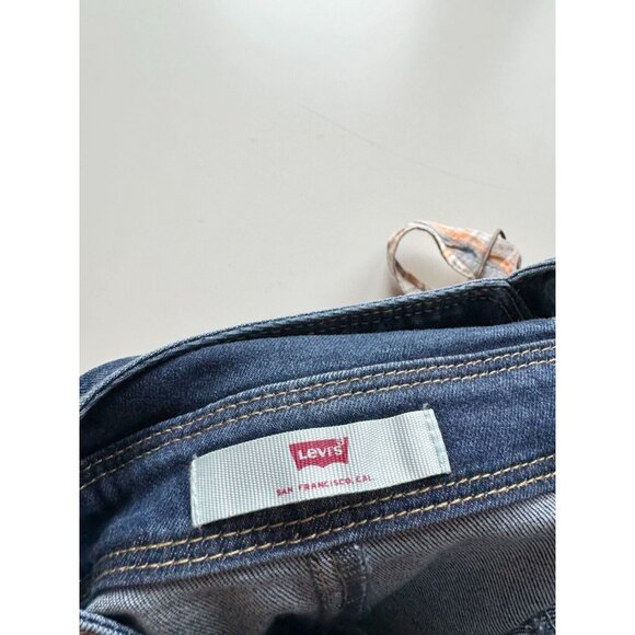 Lot of 2 Unisex Baby Size 12 Month Overalls - LEVI'S Denim & OSHKOSH Plaid - Picture 6 of 13